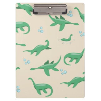Cute Cryptid Loch Ness Monster Notebook Clipboard
