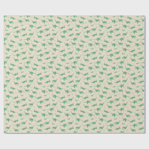 Cute Cryptid Loch Ness Monster Seamless Pattern Wrapping Paper