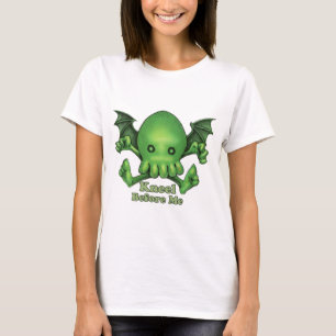 Cute Cthulhu Chibi Kneel Before Me T-Shirt