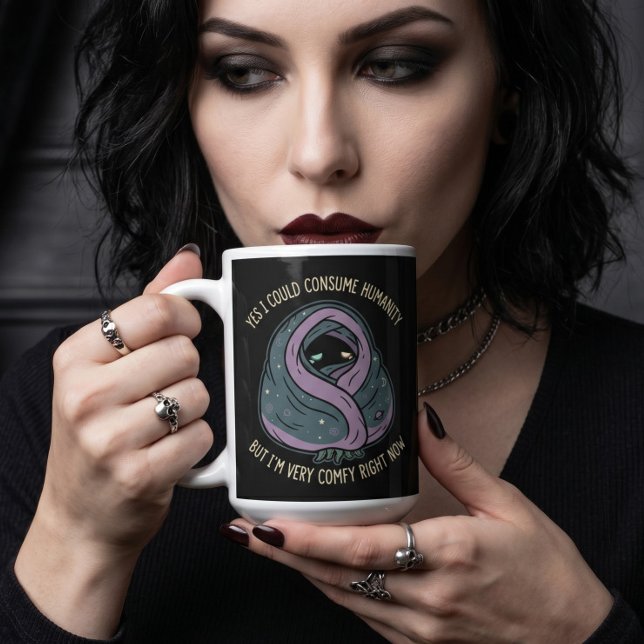 Cute Cthulhu Yes I Could Consume Humanity Comfy Coffee Mug (Creator Uploaded)
