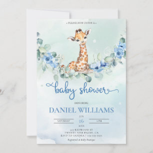 Cute Cub Baby Bear Girl Baby Shower Invitation