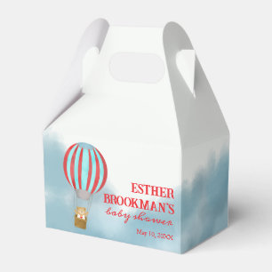 Cute Cub Flying Over the Clouds Baby Shower Favour Box