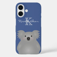Cute Cuddly Australia Baby Koala Bear Monogram