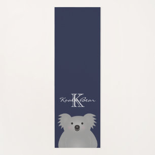 Cute Cuddly Australia Baby Koala Bear Monogram Yoga Mat