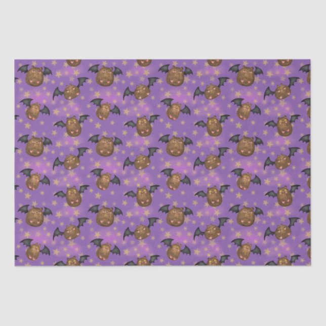 Cute cuddly bats tissue paper (Front)