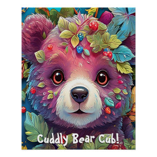 Cute & Cuddly Bear Cub Poster