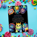 Cute Cuddly Colourful Little Monsters Kids Birthda Invitation<br><div class="desc">Transform your child's birthday into a whimsical adventure with the "Our Little Monster" Kids Birthday Design. This delightful theme features colourful, cute, and cuddly monsters that bring joy and excitement to any celebration. Perfect for parents seeking to create an unforgettable experience, this design is all about laughter, fun, and a...</div>