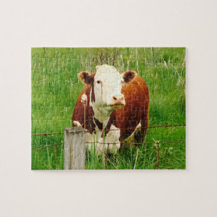 Cute Cuddly Cow Friend 4Jeremy Jigsaw Puzzle