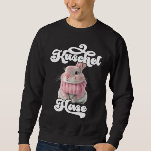 Cute cuddly rabbit retro winter rabbit mum sweatshirt