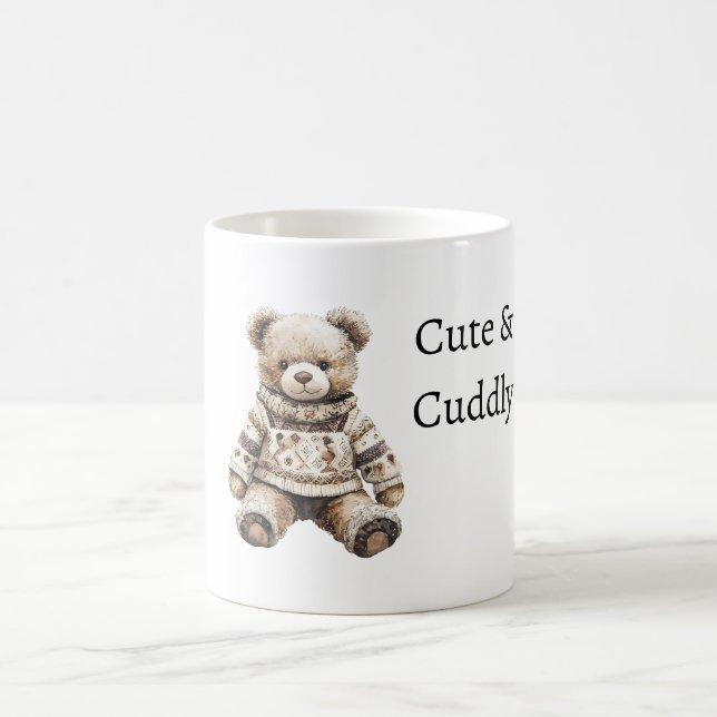 Cute & Cuddly Teddy Bear Coffee Mug (Center)