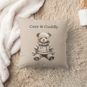 Cute & Cuddly Teddy Bear Cushion