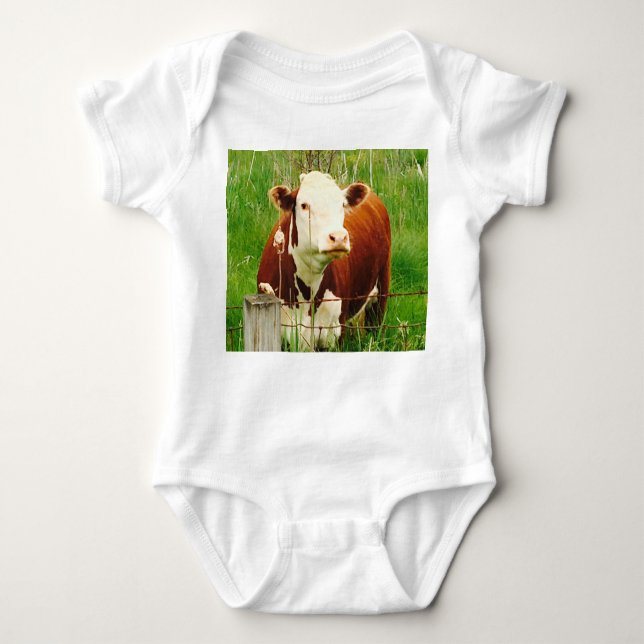 Cute Cuddy Cow 4Billy Baby Bodysuit (Front)
