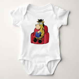 Cute Cultured Giraffe Baby Bodysuit