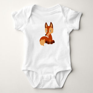 Cute Cunning Cartoon Fox Baby Bodysuit