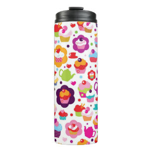 Cute cup cake and tea pot