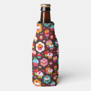 Cute Cup Cake Pattern Bottle Cooler