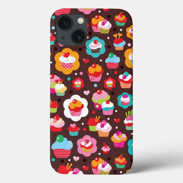 Cute Cup Cake Pattern Case-Mate iPhone Case (Back)