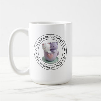 Cute Cup Confections Club Cat Lover Coffee Mug