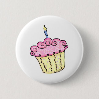 Cute Cupcake 6 Cm Round Badge