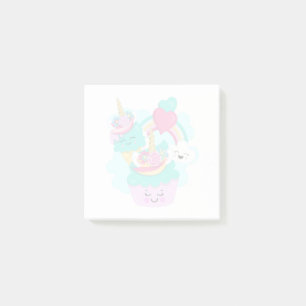 Cute Cupcake and Happy Ice Cream Post-it Notes