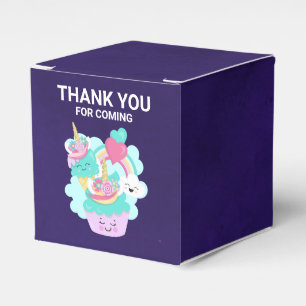 Cute Cupcake and Happy Ice Cream Thank You Favour Box