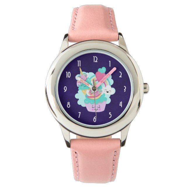 Cute Cupcake and Happy Ice Cream Watch (Front)