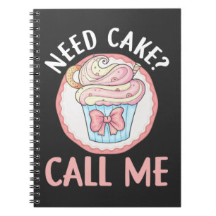Cute Cupcake Baker Humour Bakery Pastry Chef Notebook