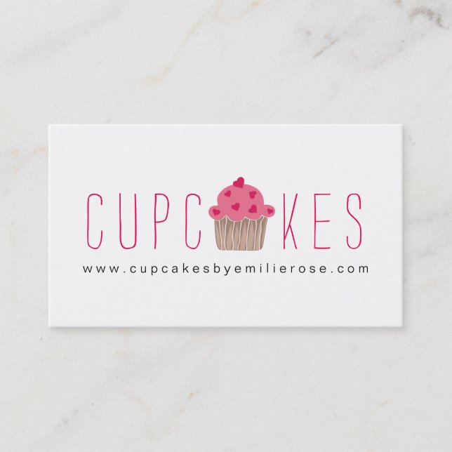Cute Cupcake Business Card (Front)