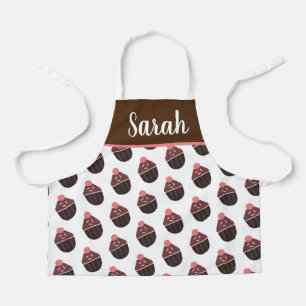 Cute Cupcake Chocolate Pink Sprinkles Pink Apron