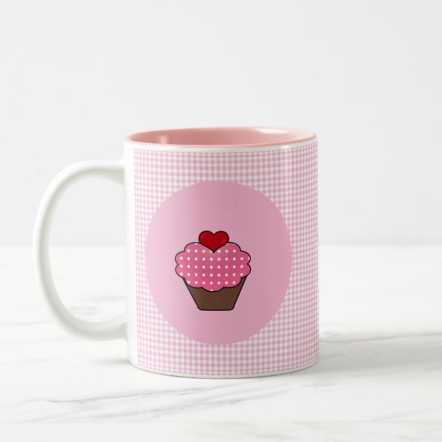 cute cupcake custom personalised mugs (Left)