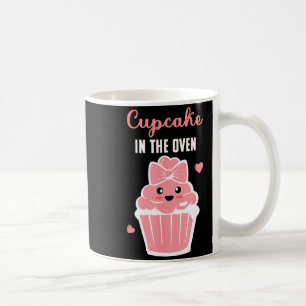 Cute Cupcake In The Oven Gender Reveal Baby Girl Coffee Mug