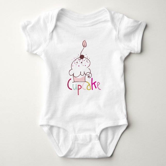 Cute Cupcake Infant Bodysuit (Front)