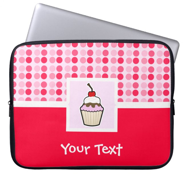 Cute Cupcake Laptop Sleeve (Front)