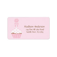 CUTE Cupcake Lollipop Return Address Label