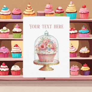 Cute cupcake lovers add text  card