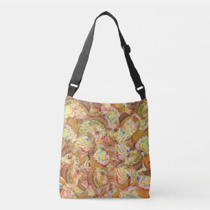 Cute Cupcake Pattern, Cupcake Background Pattern Crossbody Bag