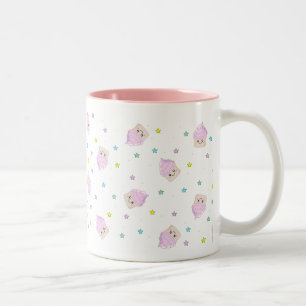Cute cupcake pattern Two-Tone coffee mug