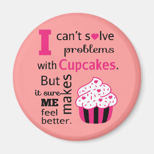 Cute Cupcake Quote Happiness Magnet Cute Cupcake Quote Happiness Magnet