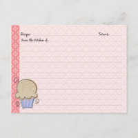 Cute Cupcake Recipe Cards