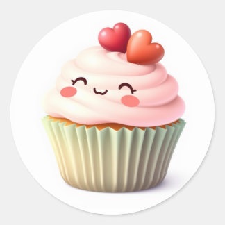 Cute Cupcake Stickers