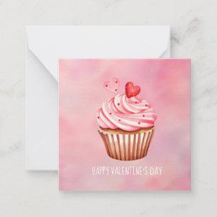 Cute Cupcake Sweet Treats Valentine's Day Cards