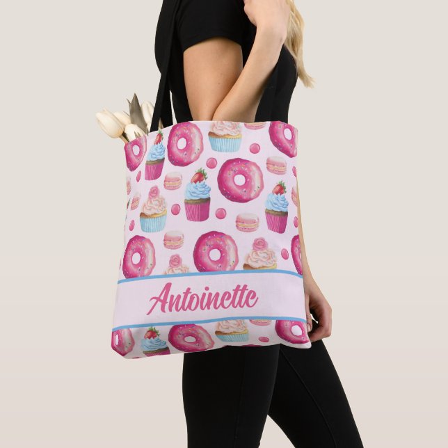 Cute Cupcake Tote Bag (Close Up)