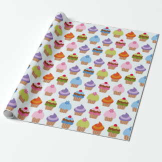 Cute Cupcake Variety Wrapping Paper