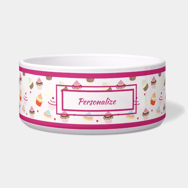 Cute Cupcakes Cake Dessert Pattern Cat Dog (Front)