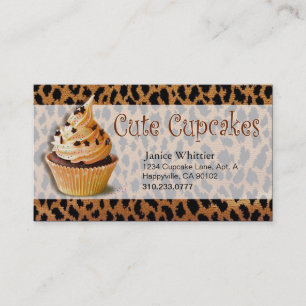 Cute Cupcakes: Confections Fancy Desserts Pastries Business Card