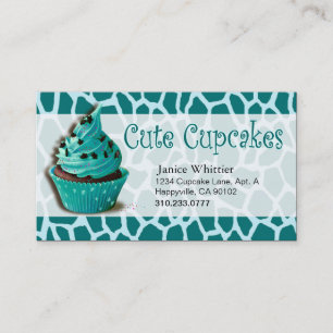Cute Cupcakes: Confections Fancy Desserts Pastries Business Card