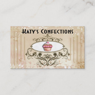 Cute Cupcakes: Confections Fancy Desserts Pastries Business Card