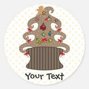 Cute Cupcakes Holiday Gifts Classic Round Sticker