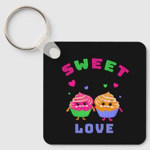 Cute cupcakes key ring