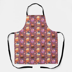 Cute cupcakes pattern  apron